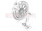 SUZUKI DR500S D (1983) 54 - FRONT WHEEL