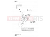43 - LABEL - Suzuki DR650SE K7 (2007) (E03,E28,E33)