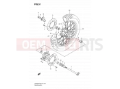 SUZUKI DR650SE K8 (2008) (E24) 51 - REAR WHEEL