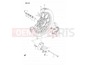 SUZUKI DS80 J (1988) (E24) 25 - FRONT WHEEL