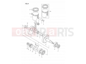 SUZUKI DS80 L (1990) (E24) 4 - CRANKSHAFT
