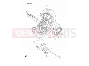 SUZUKI DS80 M (1991) (E03) 25 - FRONT WHEEL