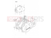 SUZUKI DS80 N (1992) (E03) 3 - CRANKCASE COVER