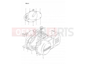 SUZUKI DS80 P (1993) (E24) 3 - CRANKCASE COVER