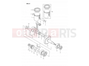 SUZUKI DS80 R (1994) (E03) 4 - CRANKSHAFT