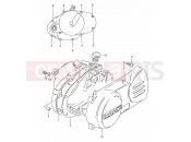 SUZUKI DS80 T (1996) (E24) 3 - CRANKCASE COVER
