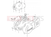 SUZUKI DS80 W (1998) (E03,E28,E33) 3 - CRANKCASE COVER