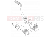 SUZUKI DS80 Y (2000) (E03,E28,E33) 12 - KICK STARTER