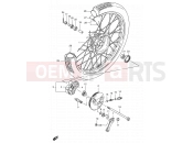 SUZUKI FB100 / FB100D S (1995) 48A - FRONT WHEEL (SEE NOTE)