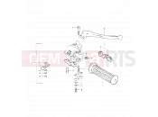 SUZUKI FR50 C (1978) 38 - THROTTLE GRIP - HANDLE SWITCH