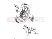 SUZUKI GP100U C (1978) 53 - FRONT WHEEL (E02, E06, E24)