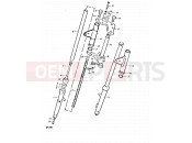 SUZUKI GP125U N (1992) 80 - FRONT FORK (GP125UN E14 F.NO.106421~)