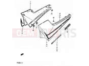 49 - FRAME COVER (GR650D) - Suzuki GR650 / GR650X E (1984)