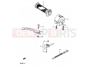 61 - RIGHT HANDLE SWITCH - Suzuki GR650 / GR650X E (1984)