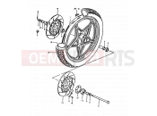 SUZUKI GS1000 T (1996) 52 - FRONT WHEEL (GS1000ET, GS1000HT)