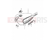 SUZUKI GS1000H / GS1000E T (1996) 43 - FUEL TANK