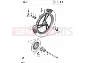 67 - FRONT WHEEL (MODEL D) - Suzuki GS450S Z (1983)