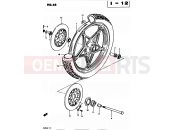 68 - FRONT WHEEL (MODEL Z E34) - Suzuki GS450S Z (1983)