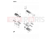 SUZUKI GS450L T (1996) 43 - FOOTREST