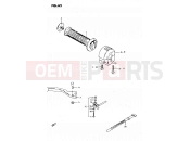 SUZUKI GS450L T (1996) 62 - RIGHT HANDLE SWITCH (MODEL T, X)
