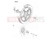 SUZUKI GS450L T (1996) 59 - FRONT WHEEL (MODEL T, X)