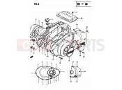 SUZUKI GS450L D (1983) 8 - CRANKCASE COVER (MODEL D)
