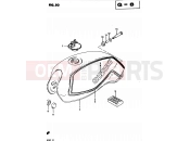 SUZUKI GS450L D (1983) 50 - FUEL TANK (GS450SD E06, E15, E24, E34)