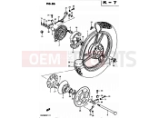 SUZUKI GS450L D (1983) 86 - REAR WHEEL (MODEL D)