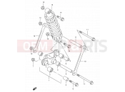 SUZUKI GS500E X (1999) 49 - CUSHION LEVER