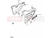 SUZUKI GS850G T (1996) 57 - FRAME COVER (MODEL T, MODEL X : E22, E25)
