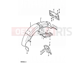 64 - REAR FENDER - Suzuki GSX400FE X (1999)
