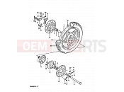 66 - REAR WHEEL (E02) - Suzuki GSX400FE X (1999)