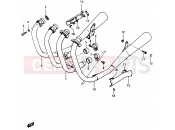 SUZUKI GSX750ES / GSX750EF / GSX750E E (1984) 15 - MUFFLER (MODEL E)