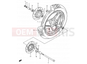 SUZUKI GSX750ES / GSX750EF / GSX750E E (1984) 60 - FRONT WHEEL (GSX750ESE/EFE E06, E24)