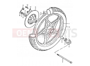 SUZUKI GT250 X (1999) 65 - FRONT WHEEL (GT250EN, EX)