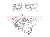 3 - CRANKCASE COVER - Suzuki GT250E N (1992)