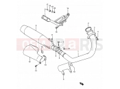 12 - MUFFLER - Suzuki LS650 P (1993) Savage (E03,E28,E33)