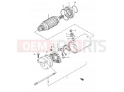 17 - STARTING MOTOR - Suzuki LS650 P (1993) Savage (E03,E28,E33)