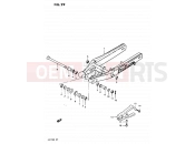 SUZUKI PE175 E (1984) 29 - REAR SWINGING ARM