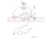 SUZUKI RF900R R (1994) (E03,E28,E33) 37B - FUEL TANK (MODEL V)