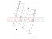 50A - FRONT DAMPER (MODEL T/V) - Suzuki RF900R T (1996) (E03,E28,E33)