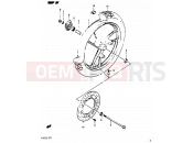 SUZUKI RG125UC H (1987) Gamma 41 - FRONT WHEEL