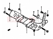 SUZUKI RM125 E (1984) 39 - CHAIN GUIDE