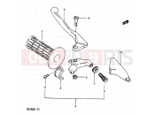 SUZUKI RM250 D (1983) 34 - LEFT HANDLE GRIP