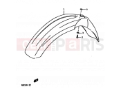 SUZUKI RM250 N (1992) (E02,E04,E24) 24 - FRONT FENDER