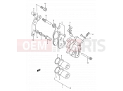 SUZUKI RM250 M (1991) (E03,E28,E33) 28 - FRONT CALIPER (MODEL K/L)