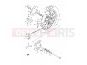 SUZUKI RM250 M (1991) (E03,E28,E33) 35B - REAR WHEEL (MODEL N)