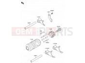 SUZUKI RM65 K3 (2003) (E03) 8 - GEAR CHANGE DRUM/SHIFT FORK