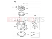 SUZUKI RM65 K3 (2003) (E21) 1 - CYLINDER HEAD/CYLINDER