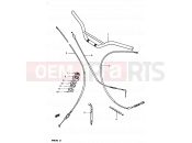 SUZUKI RM80H D (1983) 30 - HANDLEBAR - CONTROL CABLE